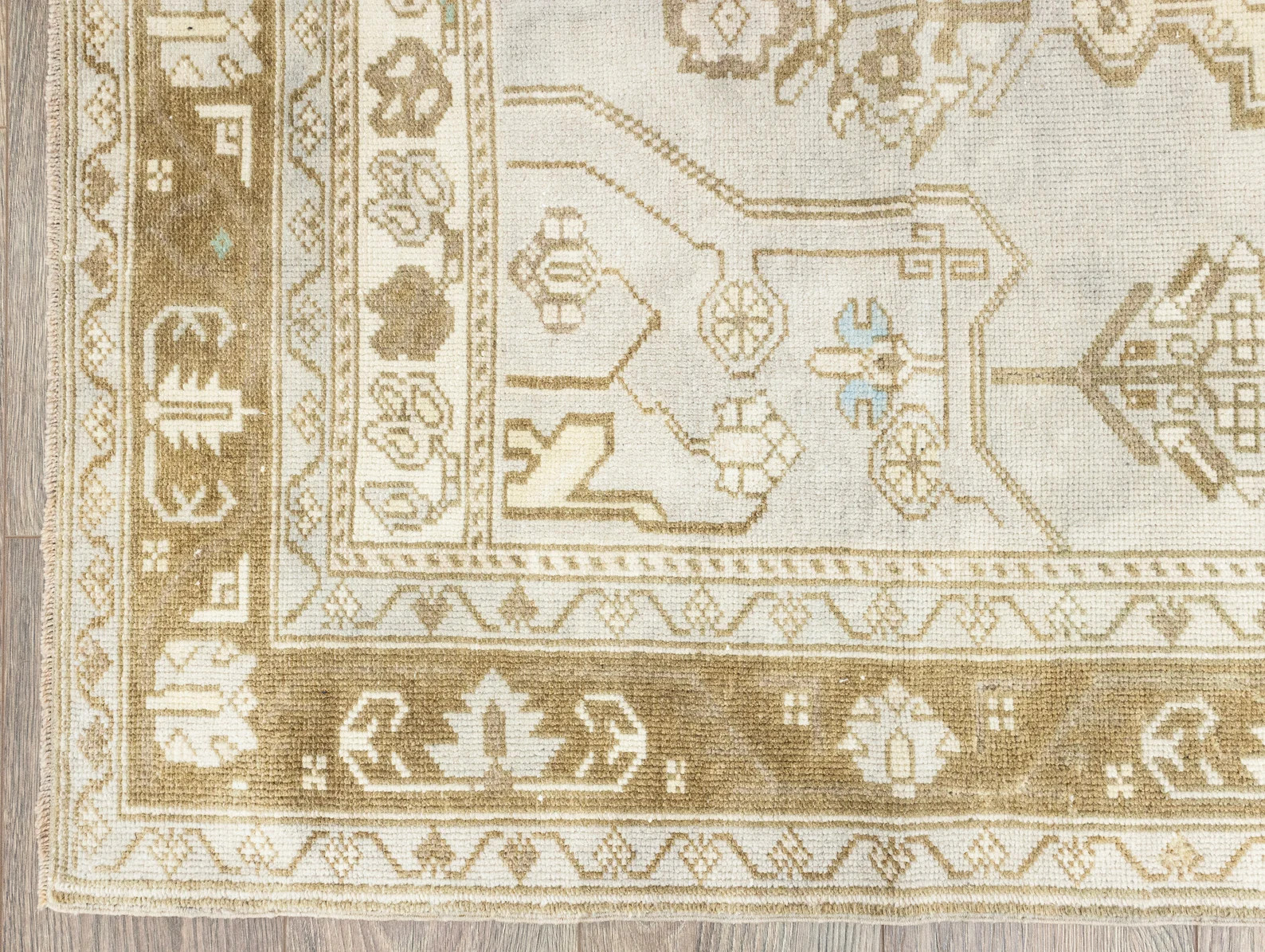 Handwoven Turkish Oushak Rug 3.11x7.4 ft – Gray Sand Gold – Supper Club Elegant Living Decor | Etsy (US)