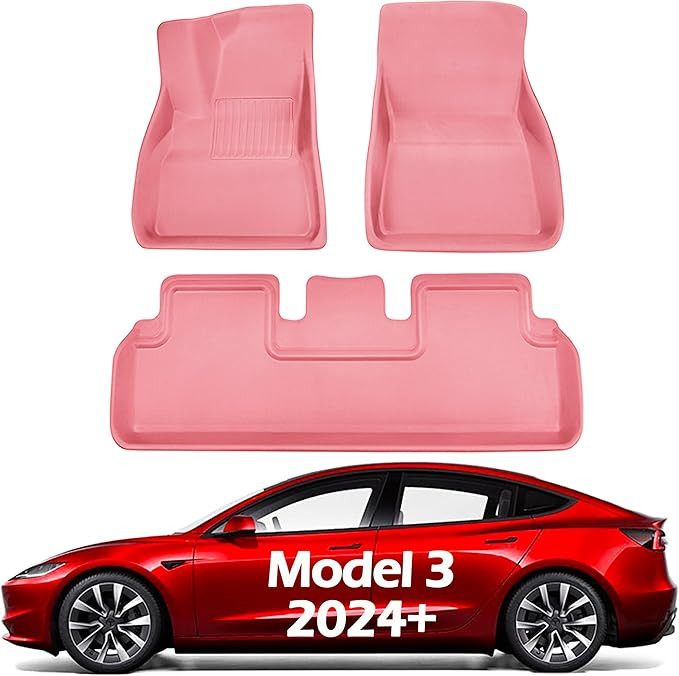 All Weather Floor Mats for Tesla Model 3 Highland 2024-2025 Custom Fit Cargo Liners Waterproof Ca... | Amazon (US)