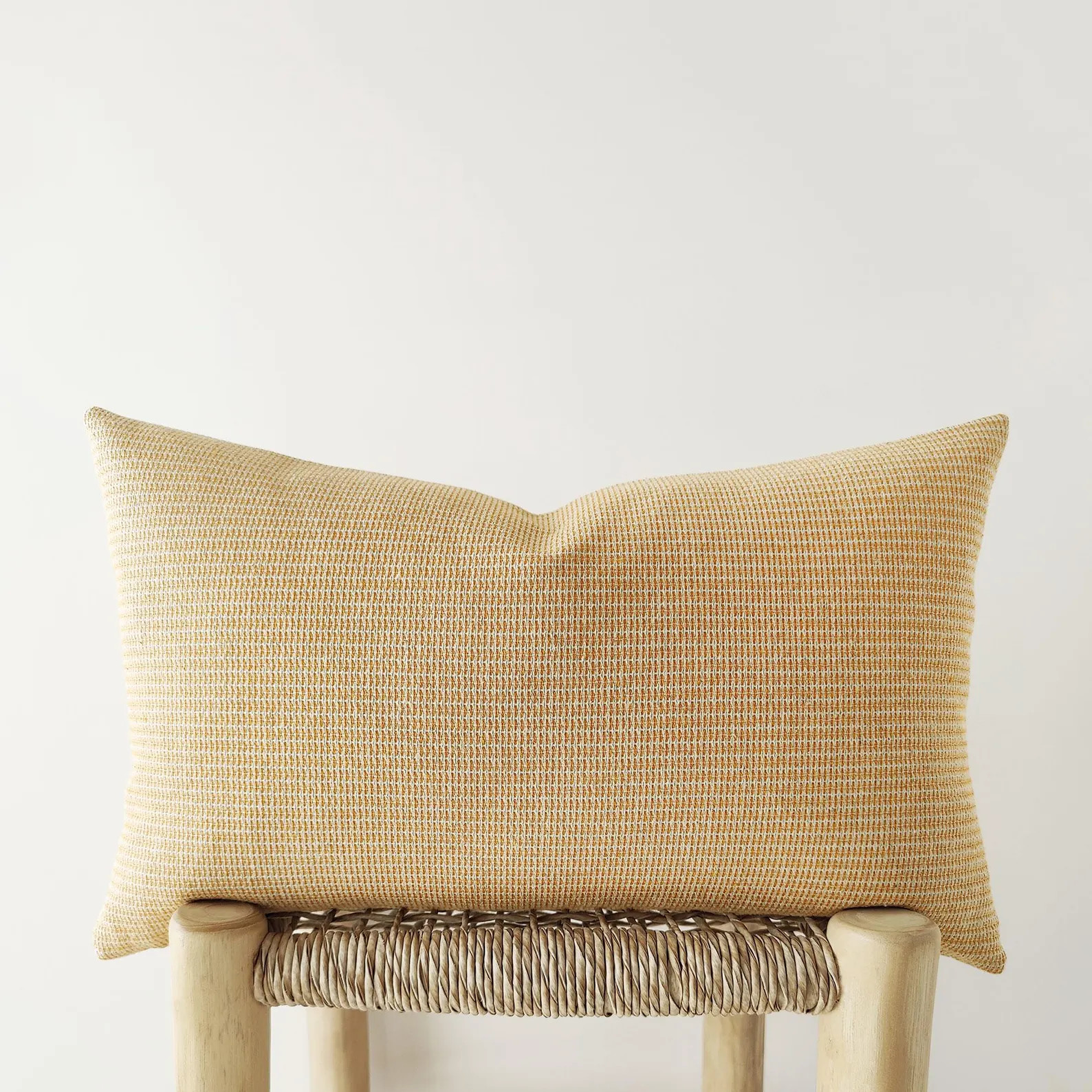 Amber yellow lumbar pillow cover - textured decorative cushion | Etsy (US)