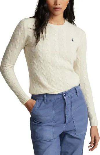 Julianna Cable Stitch Wool & Cashmere Sweater | Nordstrom