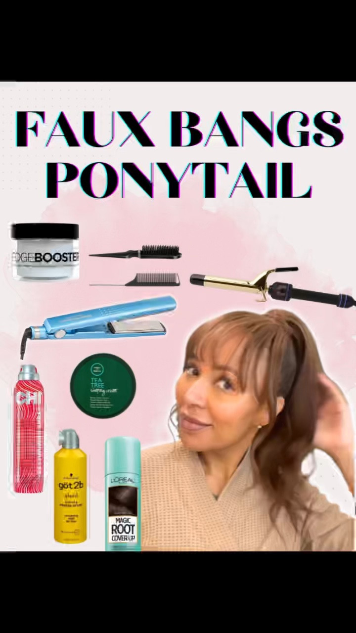 Faux Bangs Ponytail Tutorial 💕 

#HairTutorial #WavyHair #FauxBangs #BangsHairstyle #PonytailHairstyle #BlackGirlHairstyles #HairProducts #BeautyProducts #GRWM #HowToHairStyles #CuteWinterHairstyles #HolidayBeauty #HolidayHairstyles #WinterHairstyles

#LTKstyletip #LTKVideo #LTKbeauty