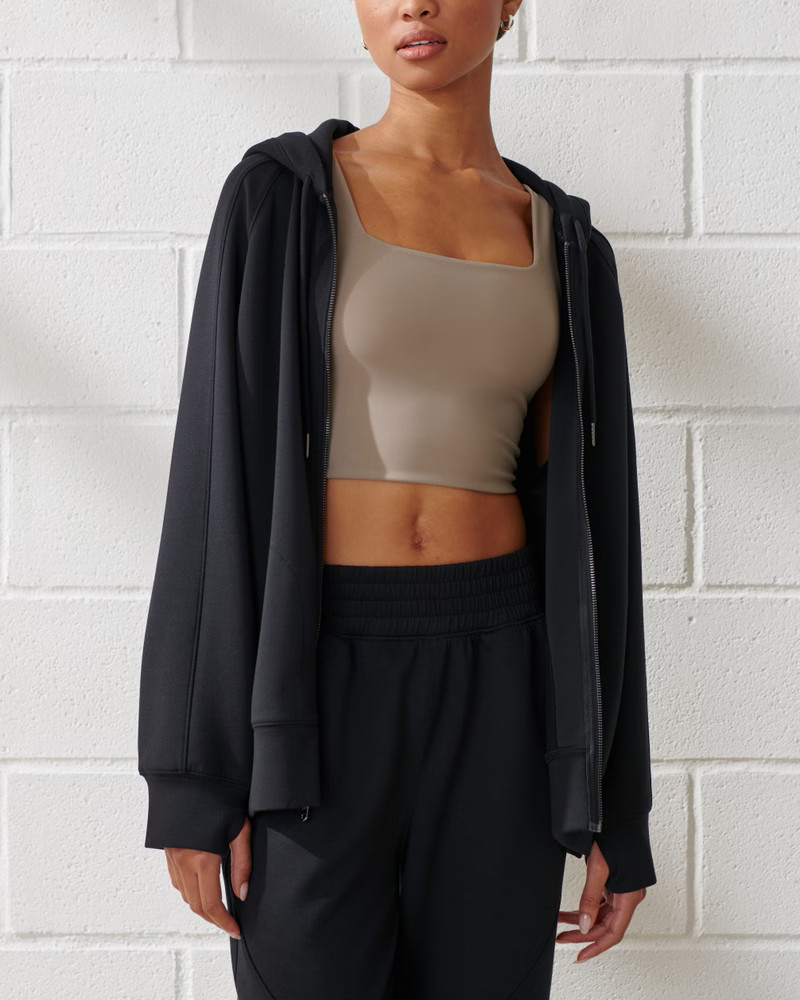 YPB neoKNIT Legging-Friendly Full-Zip Hoodie | Abercrombie & Fitch (US)
