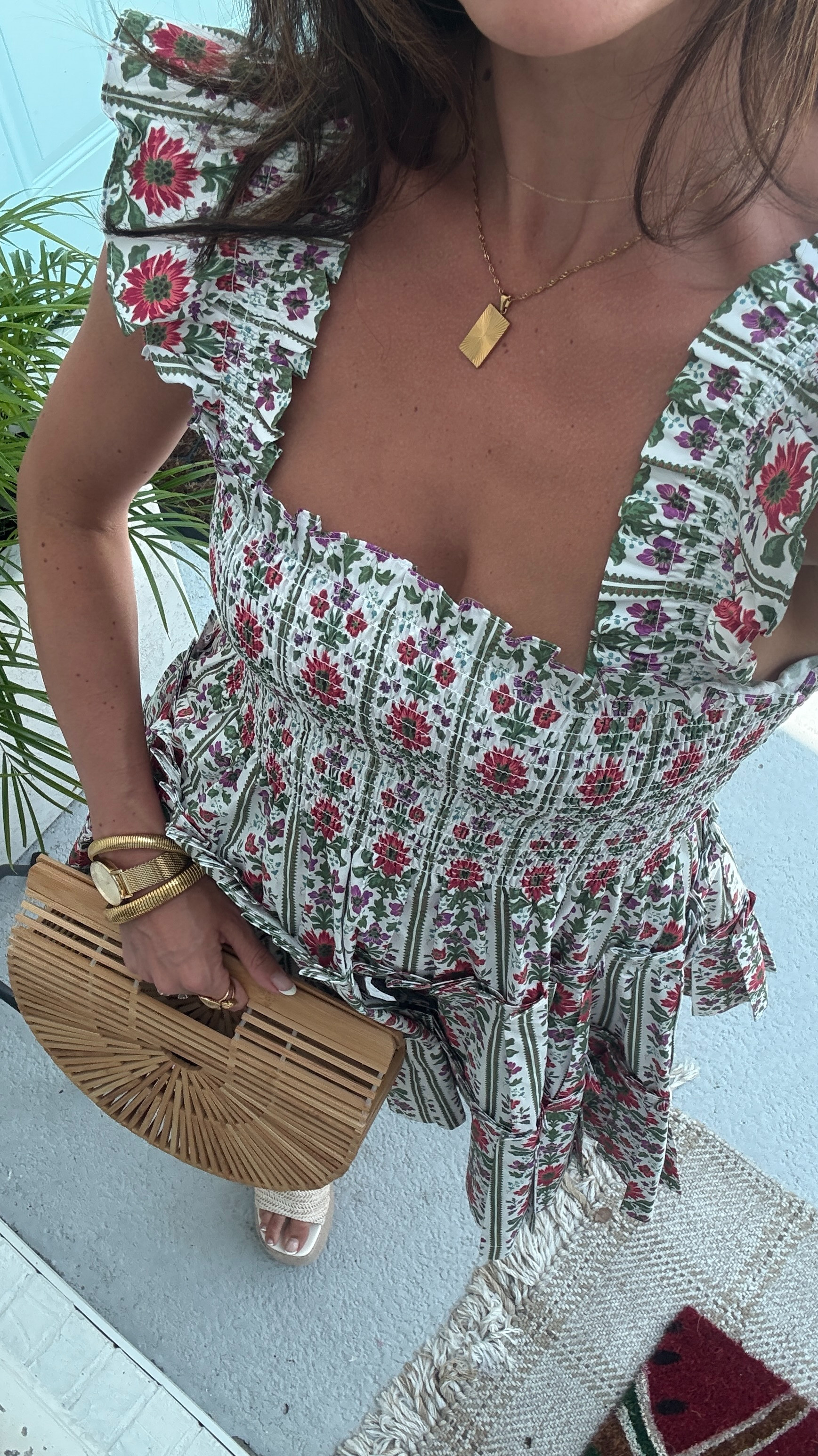 Church outfit of the day 🕊️ Wore this smocked midi dress for Sunday service over the weekend ! First time ordering from Hill House and I’m so happy with my first purchase! 

 

#LTKSummerEdit