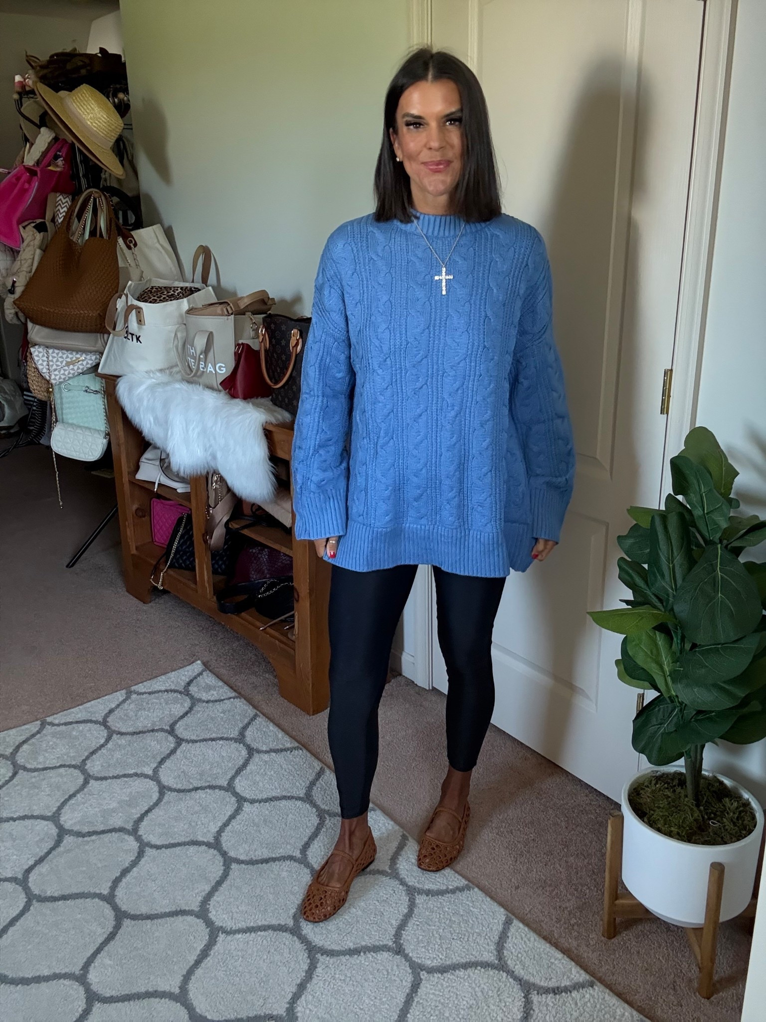 Size small in sweater size xs in leggings 

#LTKFindsUnder100 #LTKSeasonal