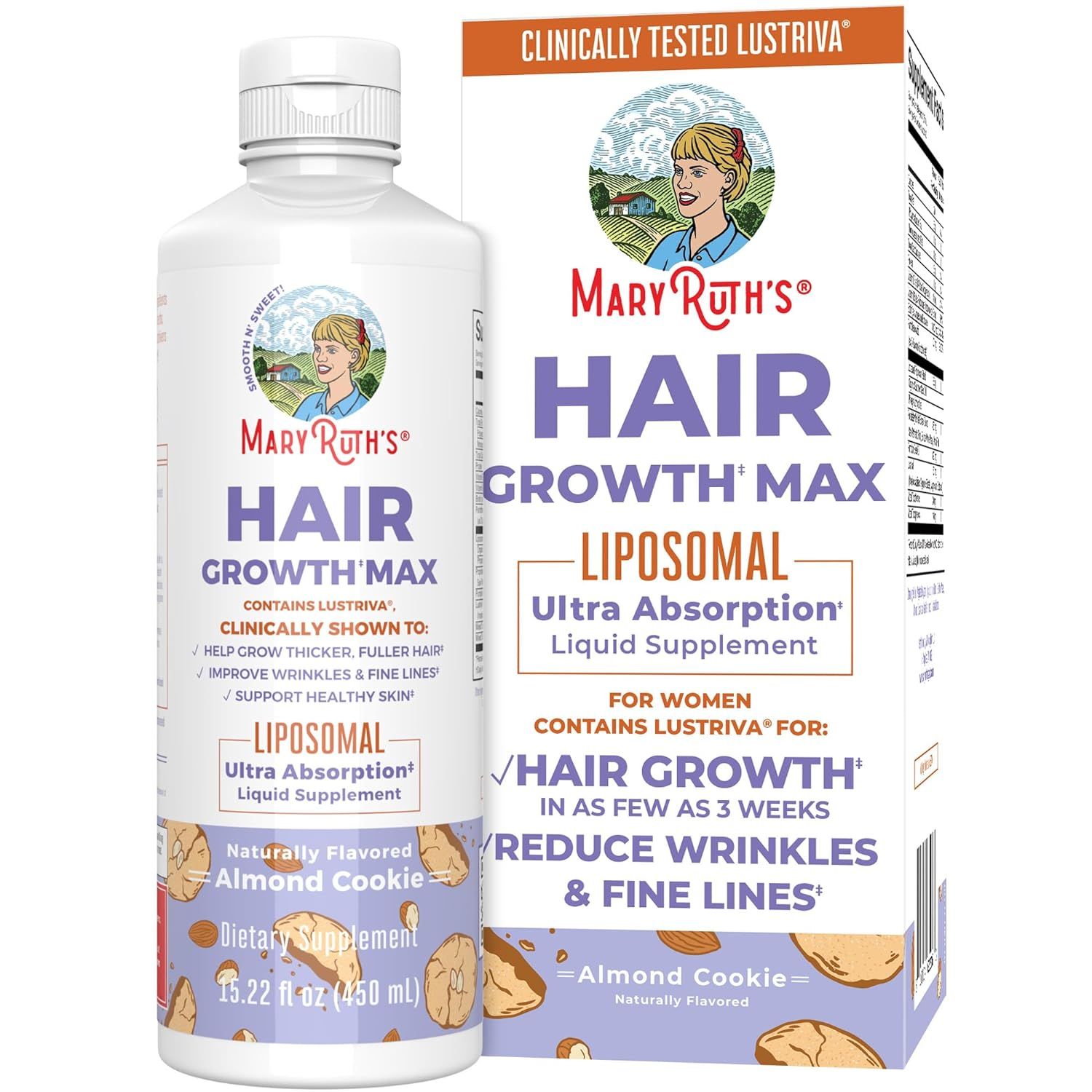 MaryRuth's Women's Hair Growth MAX Liposomal | with Lustriva® + Biotin 10000mcg + Pumpkin Seed O... | Amazon (US)