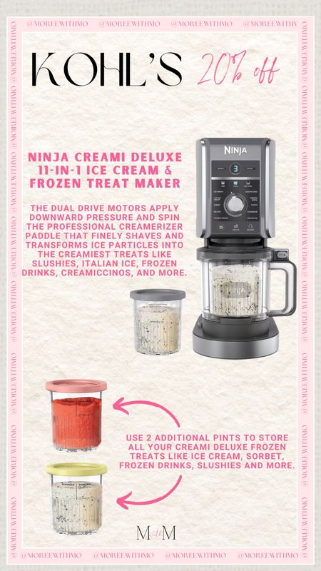 Don't miss out on KOHL's home sale picks at 20% off! This is on my wish list! Kohl's has plenty of other amazing items on sale too!

Home Appliances
Home Finds
Ninja Creami
Kohl's
Moreewithmo

#LTKHome #LTKOver40 #LTKGiftGuide