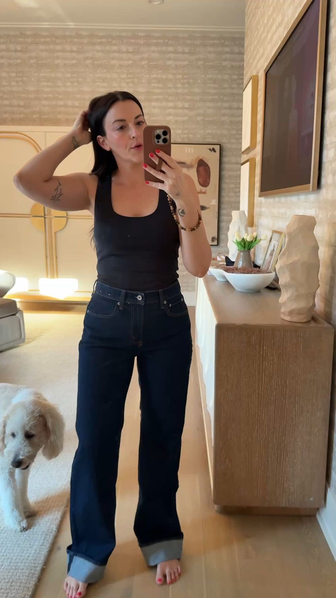 Since I got lipo, none of my @abercrombie jeans are fitting in the waist! I need to try the Curve Love fit again. In a M in this tank. It’s a fantastic basic and 25% off with AFLTK 

#LTKSpringSale #LTKootd #LTKSaleAlert