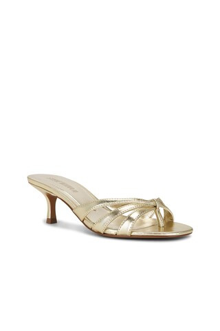 Steve Madden Cary Sandal in Gold Leather from Revolve.com | Revolve Clothing (Global)