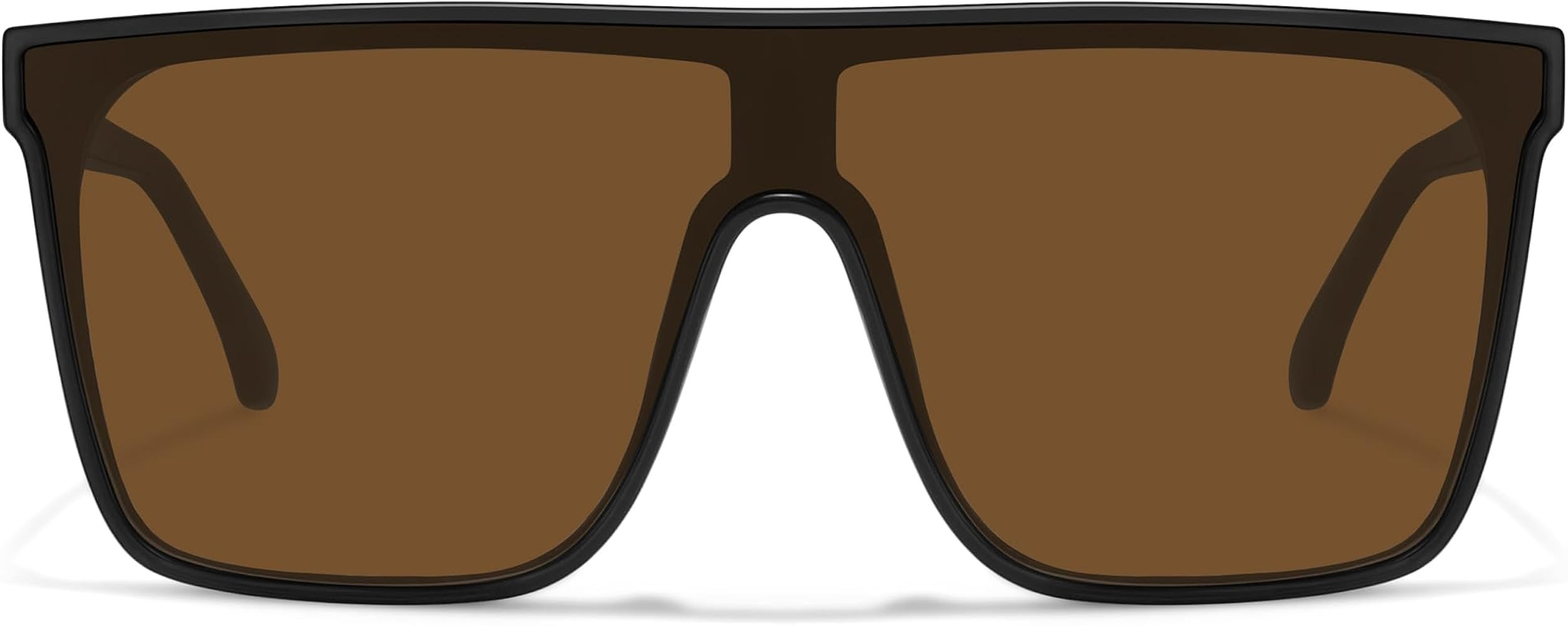 Trendy Square Oversized Sunglasses for Women Men Retro Flat Top Shield Sun Glasses UV Protection ... | Amazon (US)