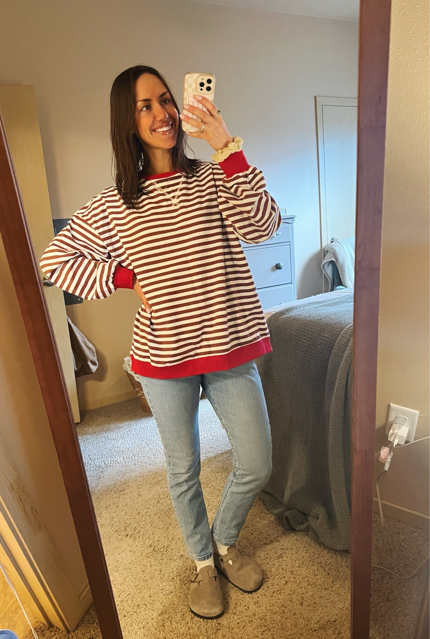 Casual (where’s Waldo) fit 🤍❤️ 

#LTKStyleTip #LTKSeasonal #LTKWorkwear