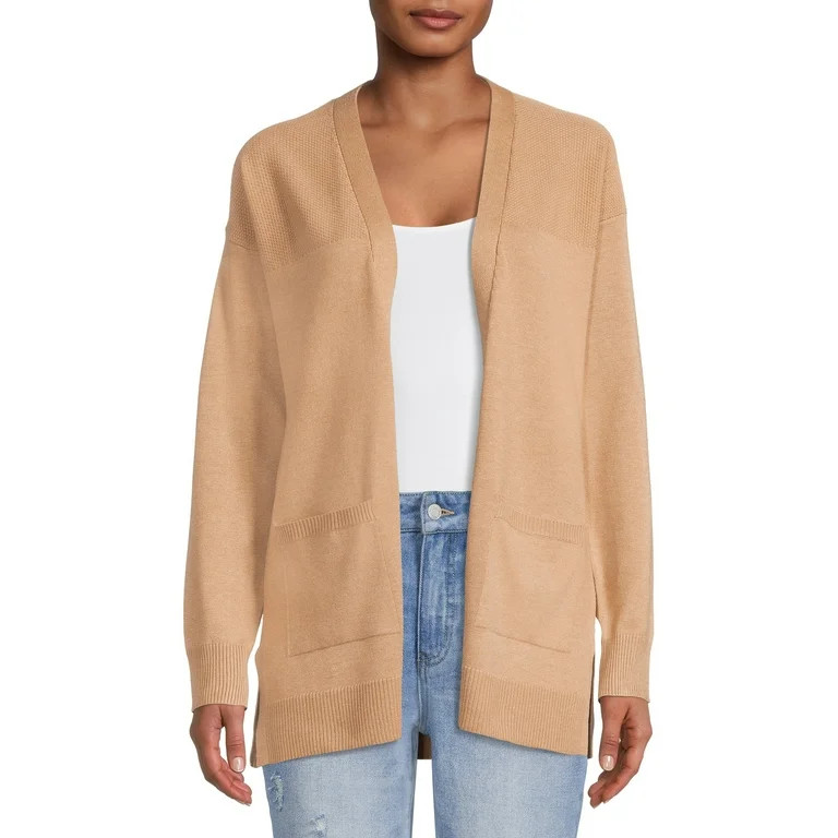 Time and Tru Women's Open Front Cardigan Sweater | Walmart (US)