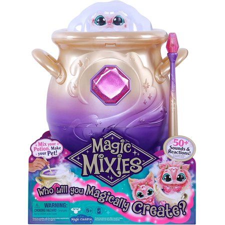 Magic Mixies Magical Misting Cauldron with Interactive 8 inch Pink Plush Toy and 50+ Sounds and Reac | Walmart (US)