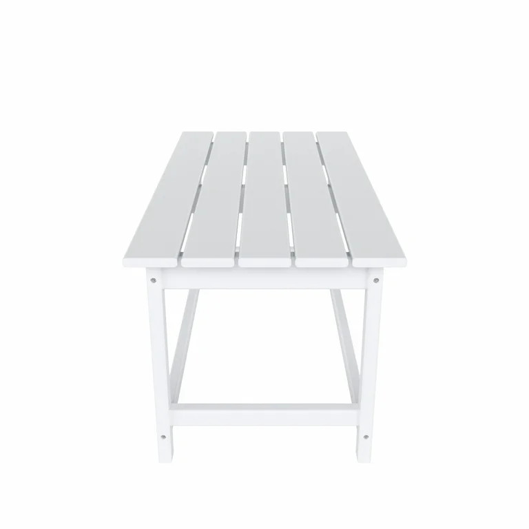 Westintrends Outdoor Patio Classic Adirondack Coffee Table, White | Walmart (US)