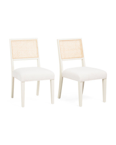 Set Of 2 17x38.5 Cane Back Dining Chairs | TJ Maxx