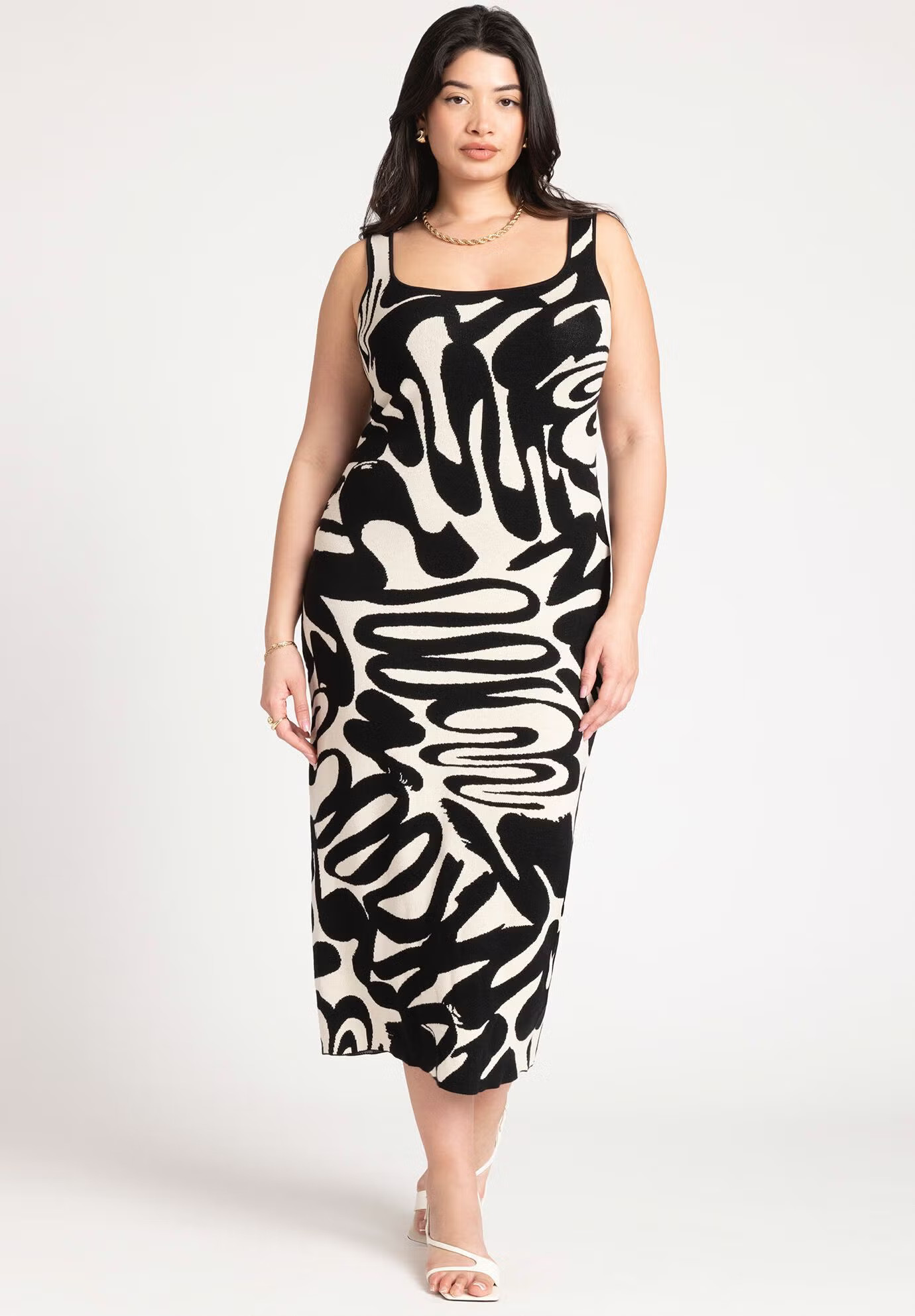 Intarsia Column Dress | Eloquii