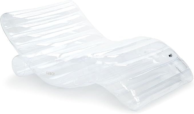 FUNBOY Giant Super Clear Chaise Lounger Pool Float, 1-2 Person Size | Amazon (US)