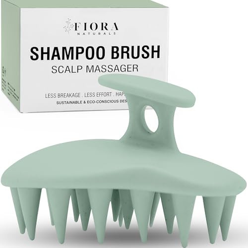 Fiora Naturals Scalp Massager Shampoo Brush - Silicon Scalp Scrubber & Exfoliator for Dandruff Removal and Hair Growth, Brush for Wet & Dry Hair, for Men, Women, Kids - BPA Free | Amazon (US)