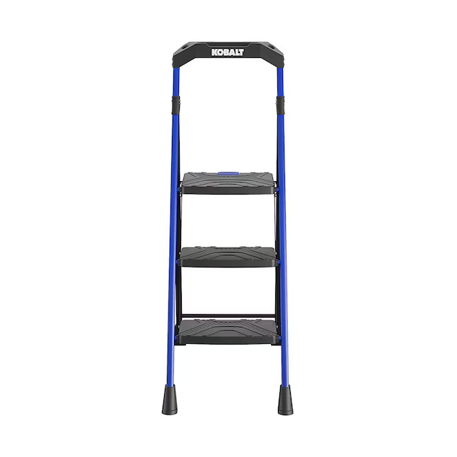 Kobalt 3 -Step 300-lb Capacity Steel Foldable Step Stool | Lowe's