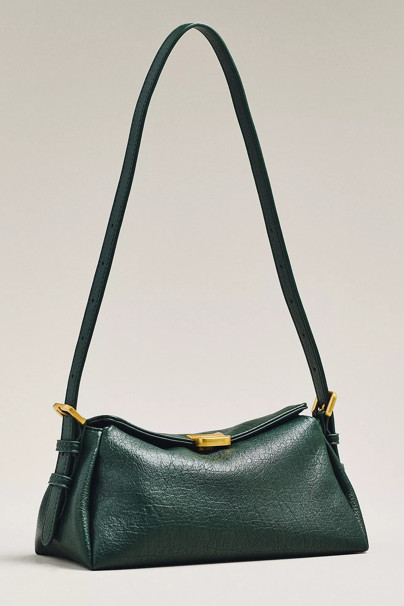 Slouchy Faux-Leather Shoulder Bag | Anthropologie (US)