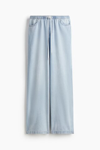 H & M - Denim Drawstring Pants - Blue | H&M (US + CA)