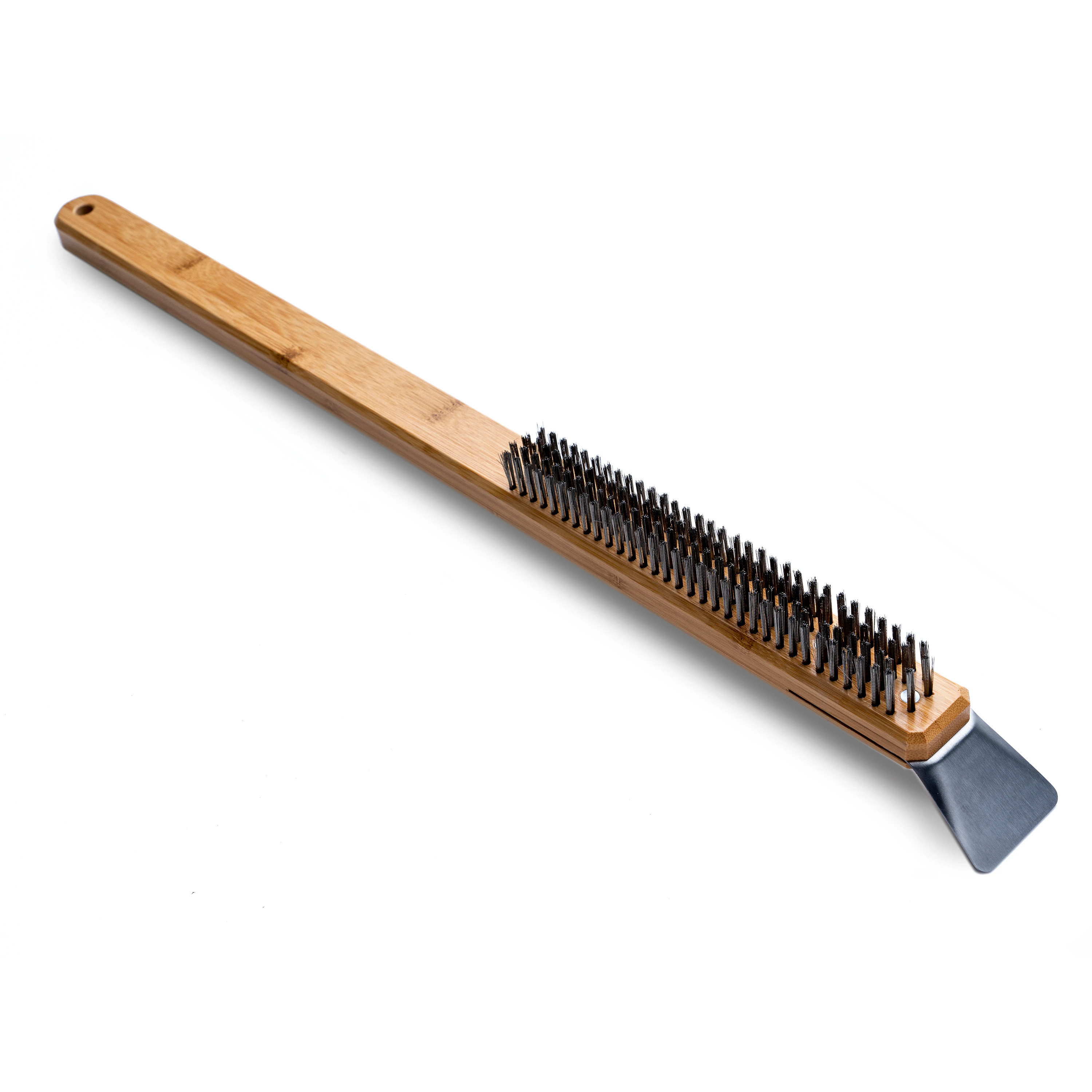 Ooni Pizza Oven Brush 23.5-in Wood Handle with Scraper Blade one_size | UU-P06800 | Lowe's
