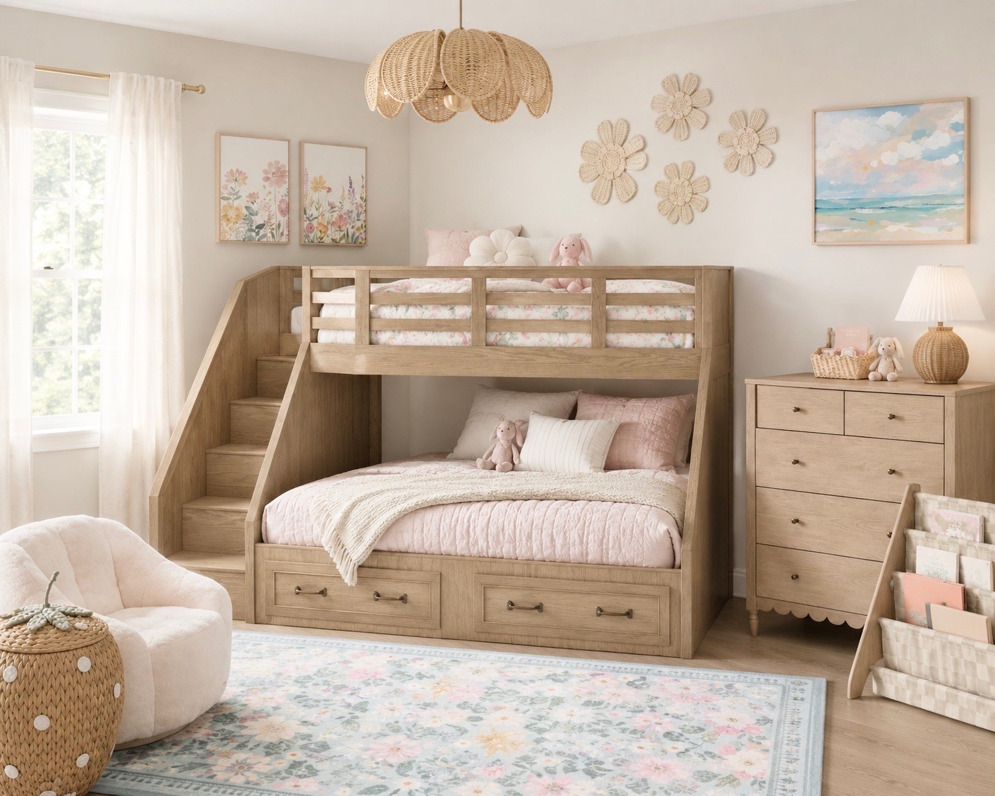 Twin Girl Bedroom Ideas: Coastal Blue & Pink Kids’ Decor & Furniture - Toddler Bunk Beds

Neutral toddler girl bedroom, toddler bed, kids bedroom decor, boho kids room, neutral nursery decor, wooden toddler bed, scalloped bed frame, beige kids room, floral wall art, woven wall decor, rattan wall flowers, neutral kids rug, cream area rug, kids dresser, wood dresser, kids storage, book sling shelf, Montessori bedroom, cozy kids chair, boucle kids chair, neutral home decor, modern kids room, aesthetic kids bedroom, warm neutral decor, toddler room inspiration, girls bedroom ideas, kids furniture, playroom decor, pink kids decor, light pink girls decor, twin girls, double bedroom, kids bunk beds

#toddler #bedroom #homedecor #baby #kids #home

#LTKHome #LTKKids