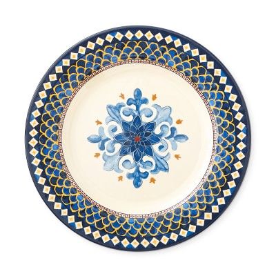 Sicily Outdoor Melamine Dinner Plates, Blue | Williams-Sonoma