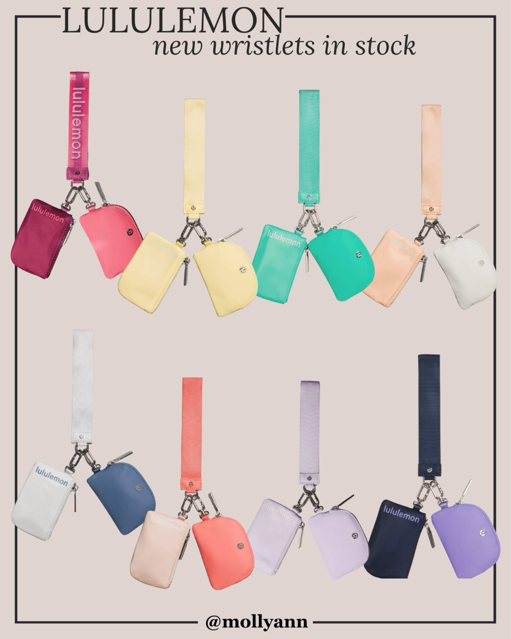 Lululemon wristlet new colors for spring and summer 

#LTKfindsunder50 #LTKfindsunder100