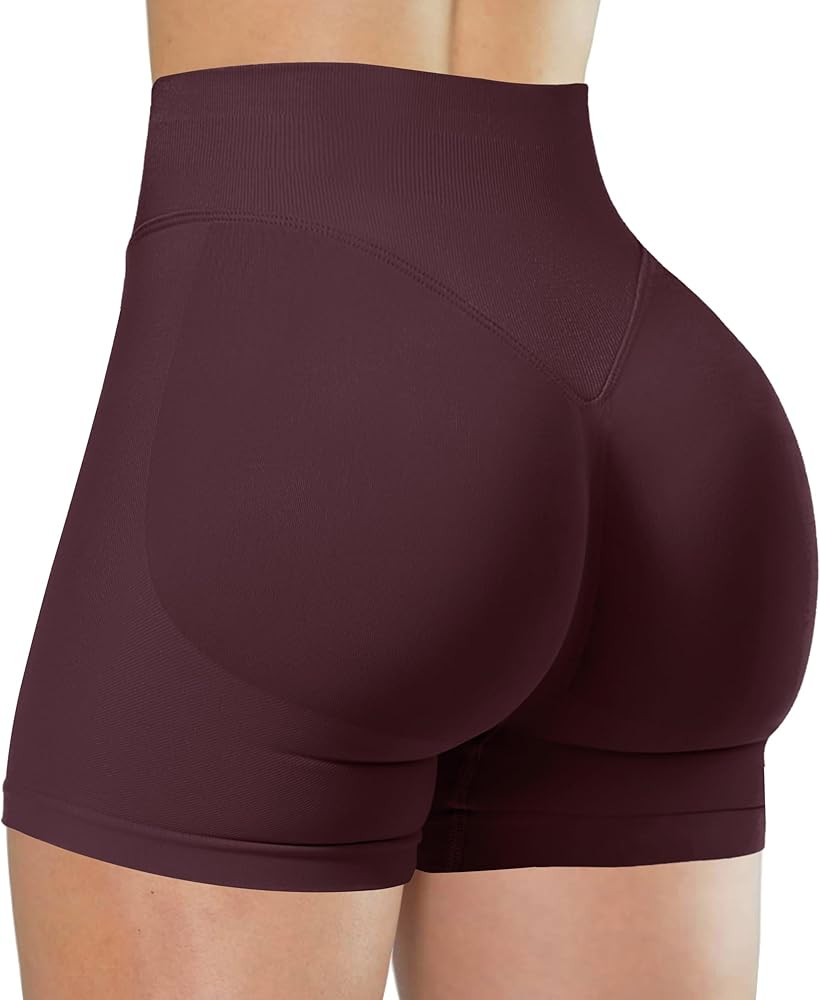 Unthewe Womens Workout Seamless Scrunch Butt Lifting Shorts High Waisted Tummy Control Gym Yoga S... | Amazon (US)