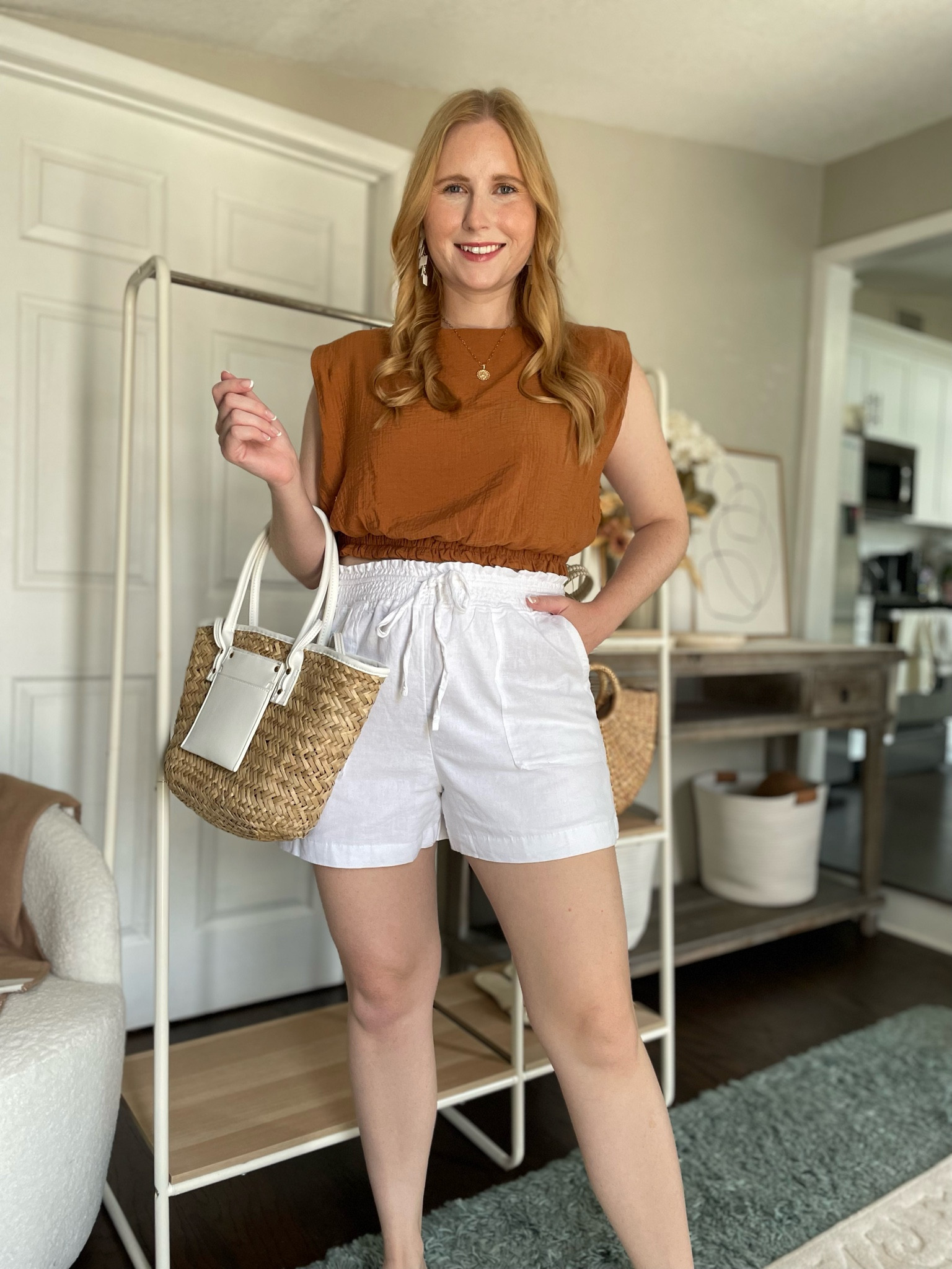 Target top: size M only $25
Target linen shorts: size M only $20!
#target
#targetfashion

#LTKSeasonal #LTKFind #LTKunder50