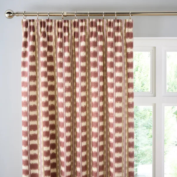 Avis Stripe Pencil Pleat Curtains | Dunelm