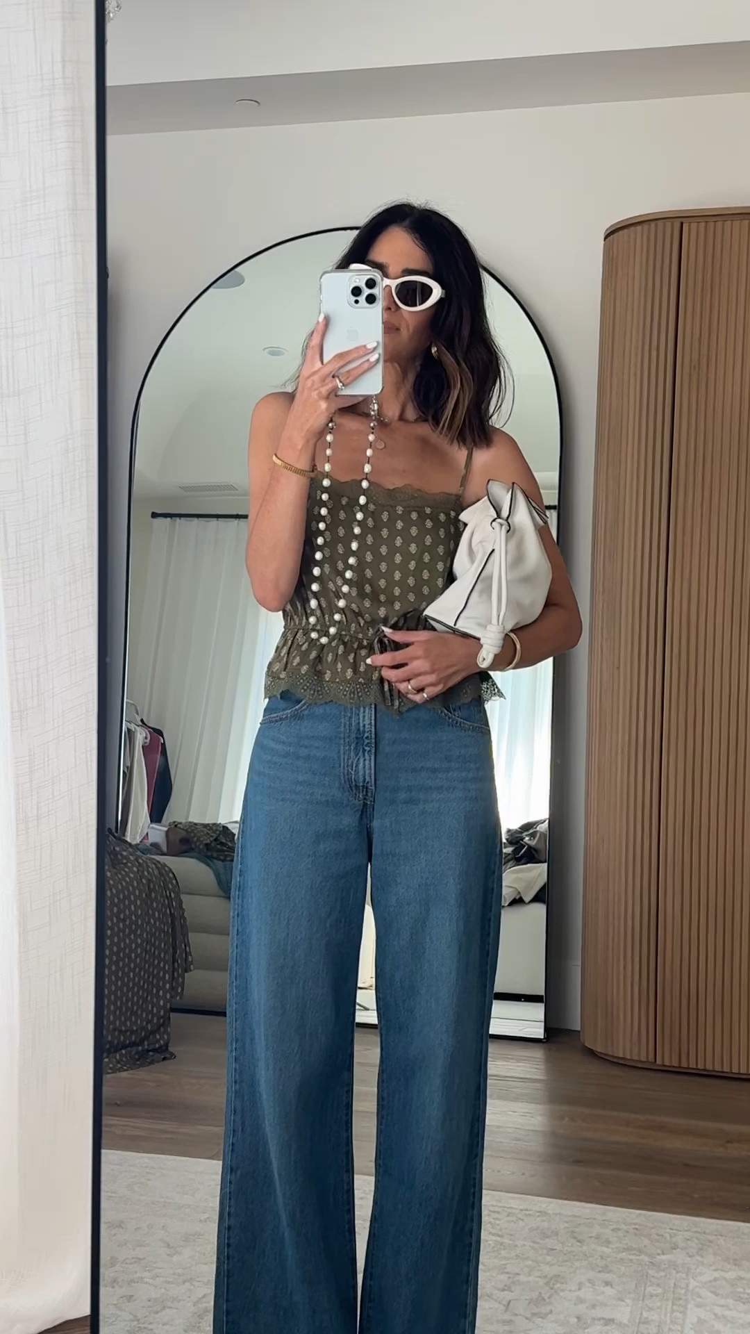 This top is actually part of a pj set!! I love that I was able to style it with these jeans😍 I’m just shy of 5-7” wearing the size XS tee and size 25 jeans🙌🏼 #target #jeans #stylinbyaylin #aylin

#LTKgrwm #LTKootd #LTKOver40