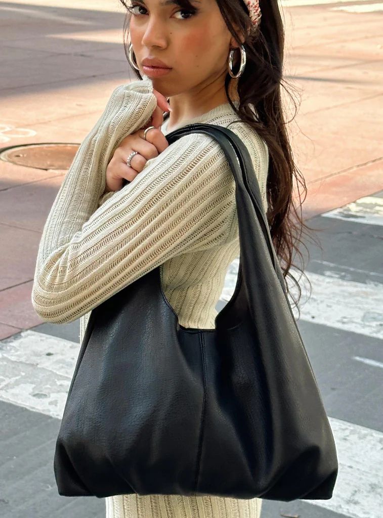 Zenia Shoulder Bag Black | Princess Polly US