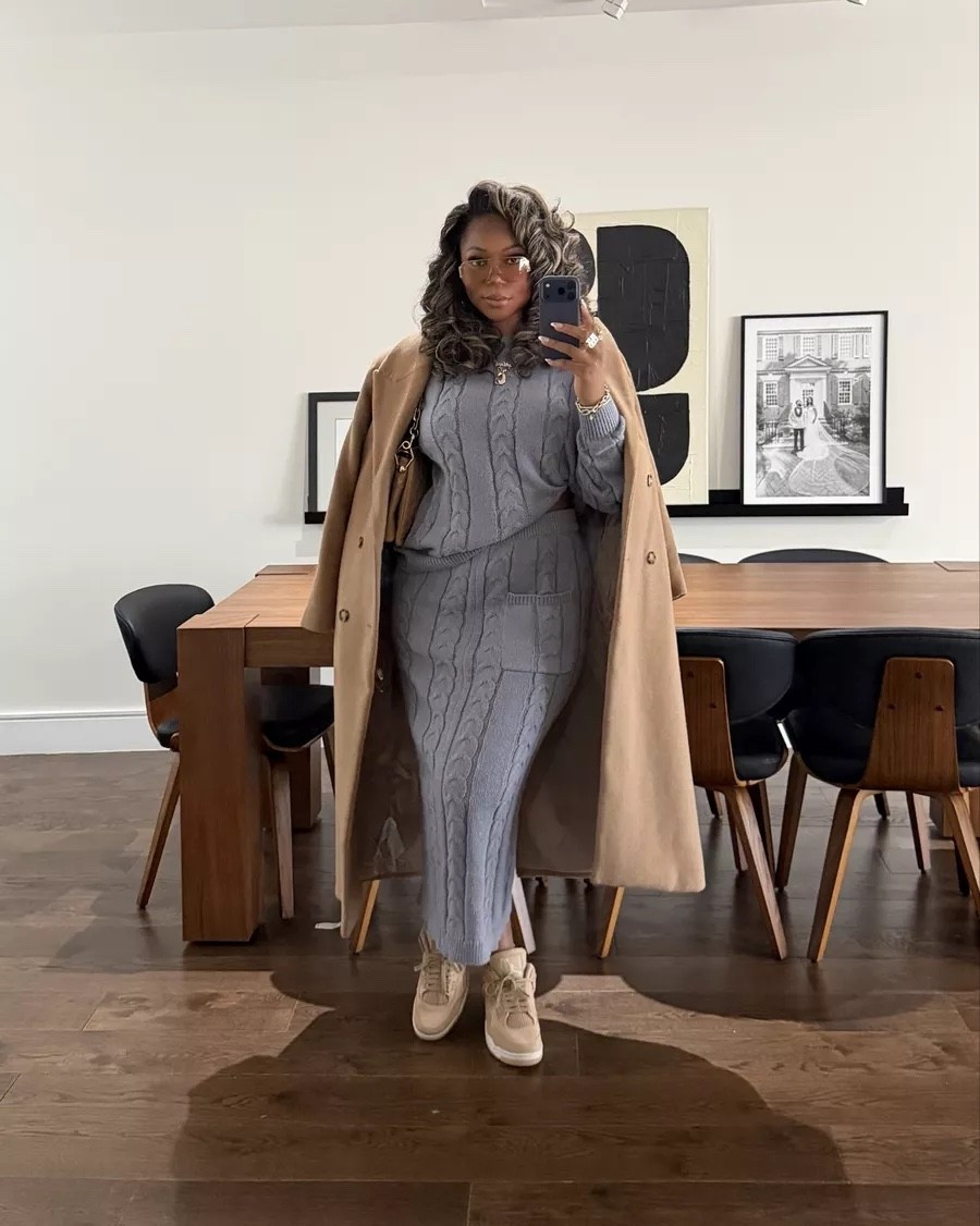 love this sweater set 🥰✨ 5’9 200 lbs wearing a XL in the set.

#LTKTall #LTKStyleTip #LTKMidsize