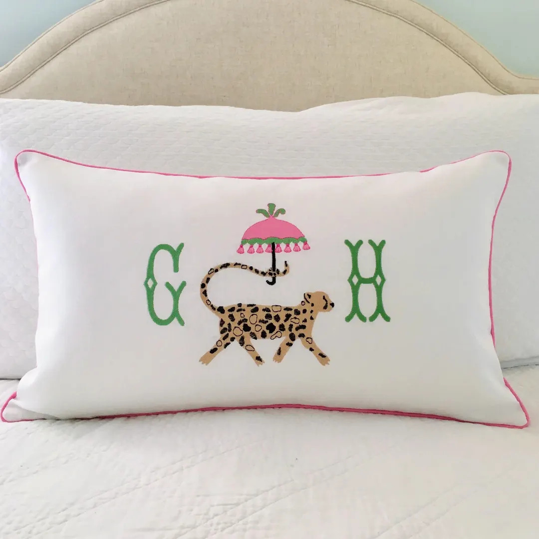 Chinoiserie Cheetah Pillow Cover - Etsy | Etsy (US)