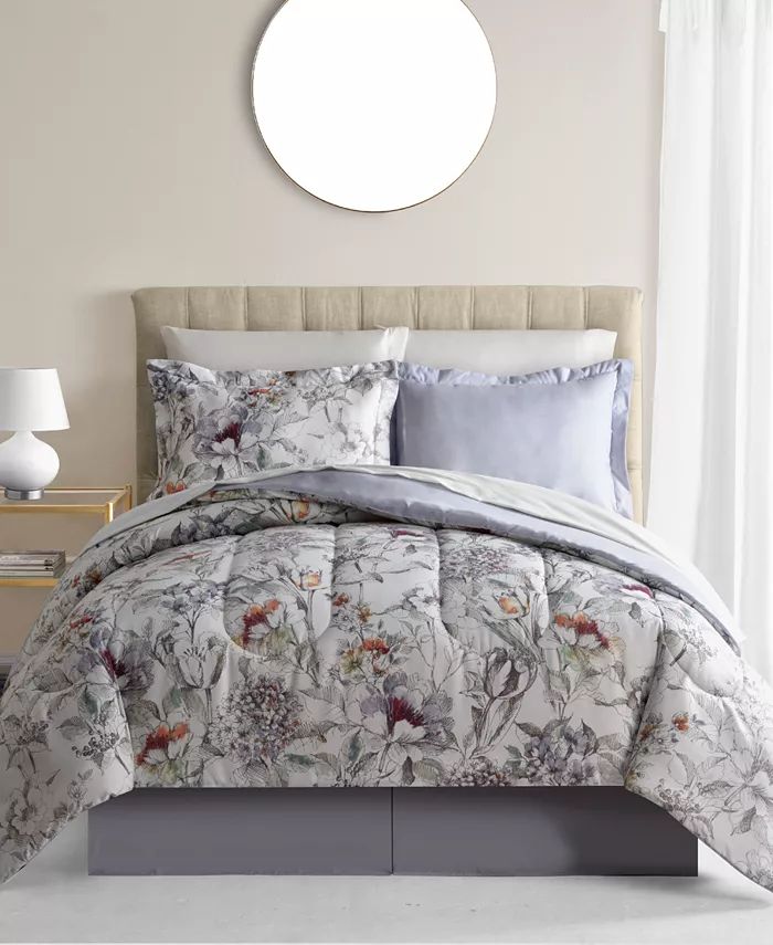 Evelyn Reversible 8 Pc. Comforter Set, Created for Macy's | Macy's