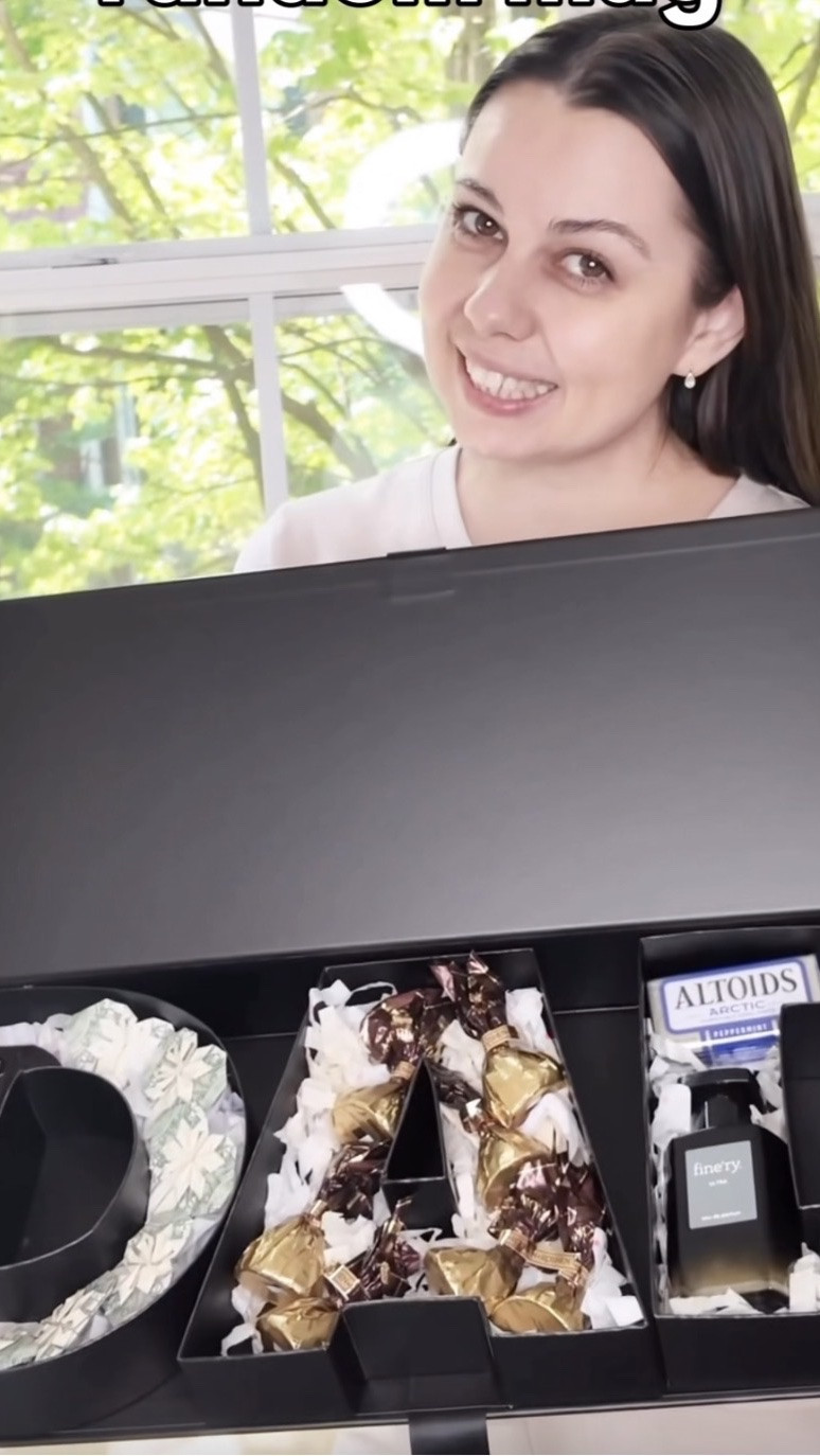 What do you even buy for dads who say: “I don’t need anything”? 😭👔🎁

Instead of doing another regular gift bag… we took a letter DAD box and turned it into a whole experience ✨

We filled it with a mix of small gift ideas so you can customize it based on your dad’s personality 💛
Snacks, gadgets, self-care, drinks, funny items, practical finds — anything he loves 👏
But honestly?
The real gift is the presentation 🥹🎁
Because dads may forget the gift bag…
but a thoughtful setup like this is the kind of thing they actually remember 💛✨

Save this idea for Father’s Day & follow @inspomotion_ for creative gift ideas, thoughtful inspiration & fun finds that make gifting feel special again 🎁

#LTKmomlife #LTKMens #LTKdayinmylife