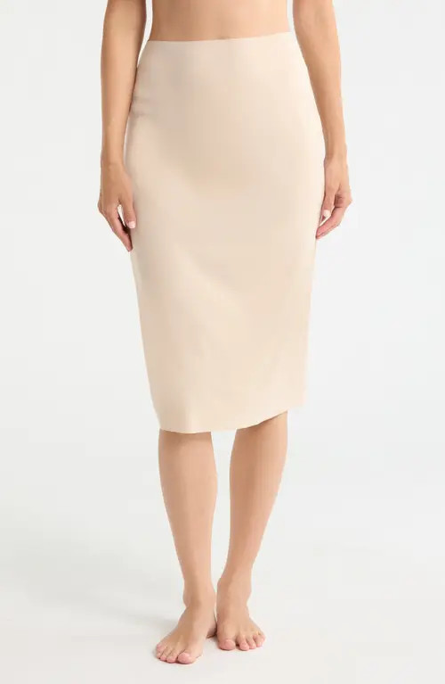 Nordstrom Invisible Edge Slip Skirt in Beige Smoke at Nordstrom, Size Small | Nordstrom