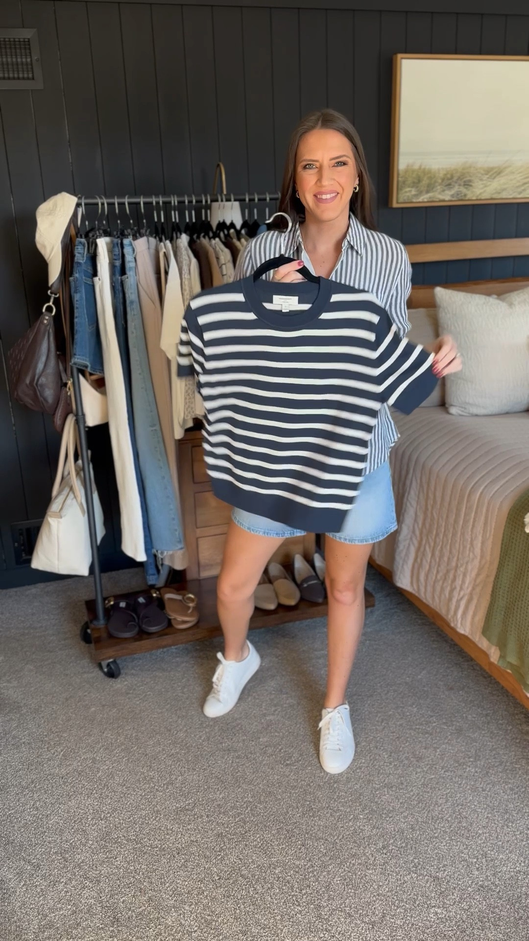 Spring Capsule Wardrobe Styling - Navy Stripe Short Sleeve Sweater 



#LTKStyleTip #LTKFindsUnder50 #LTKFindsUnder100