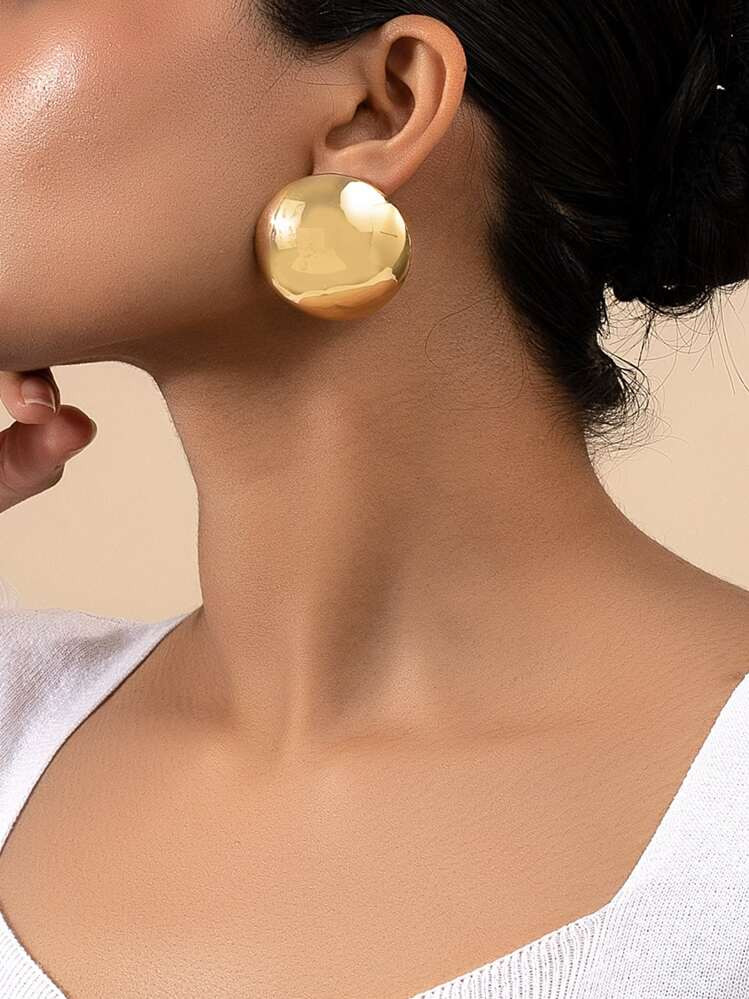 Round Stud Earrings | SHEIN