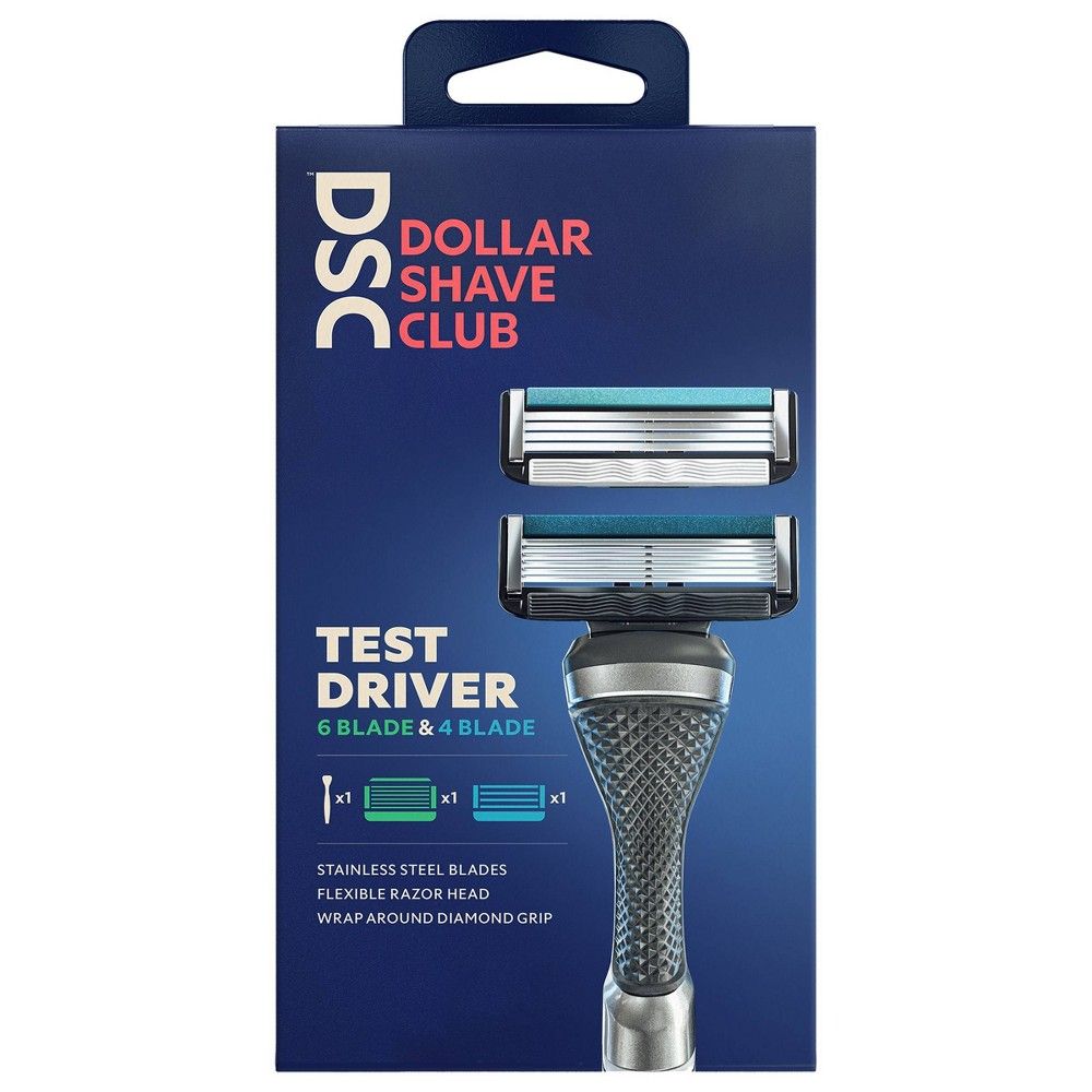 Dollar Shave Club Blade Test Set 1 Handle + One 4-Blade Cartridge + One 6-Blade Cartridge | Target