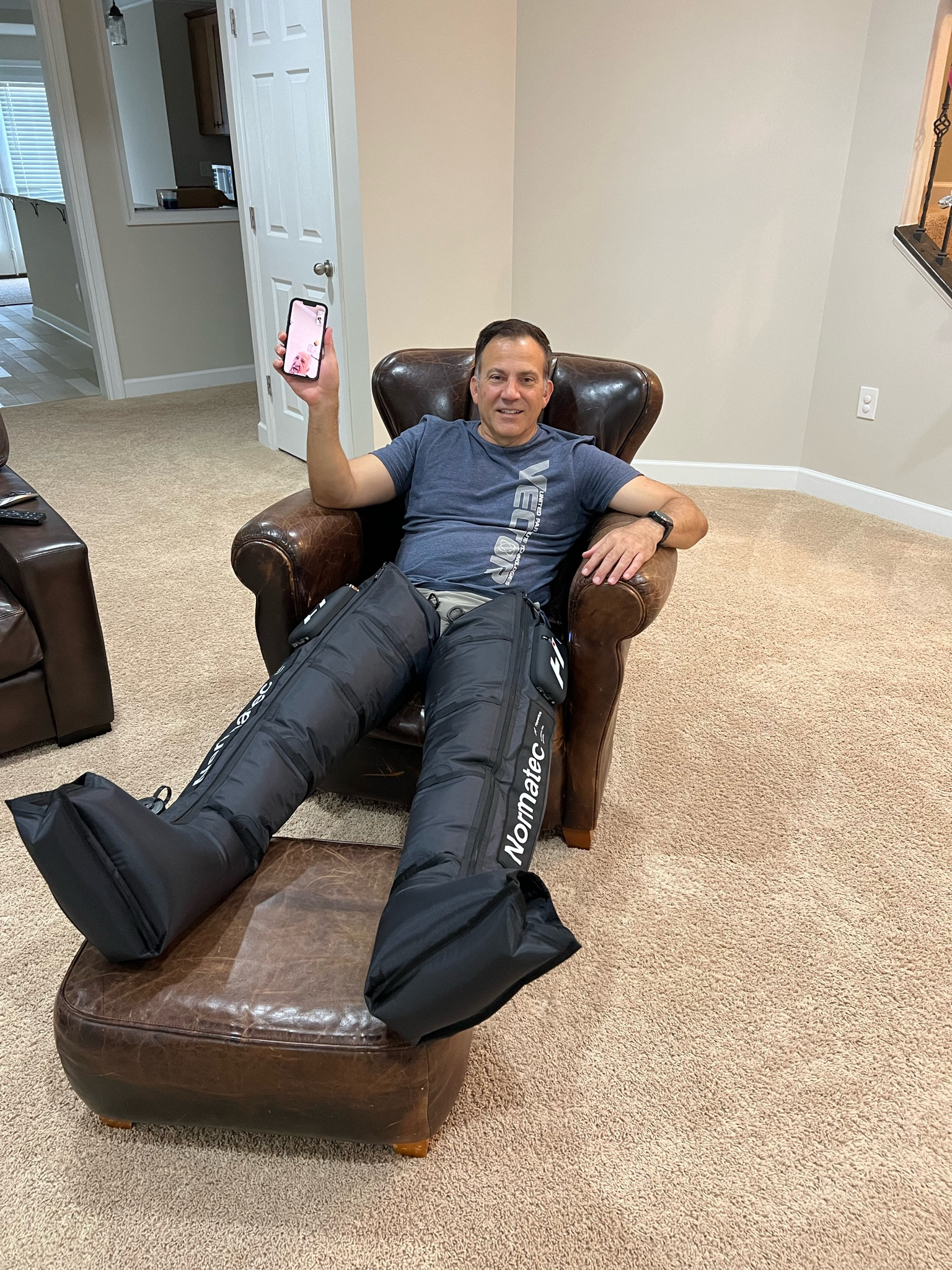 Birthday boy enjoying his new gadget 
#workout #recovery #muscle #workoutwear #fitness 

#LTKWorkwear #LTKMens