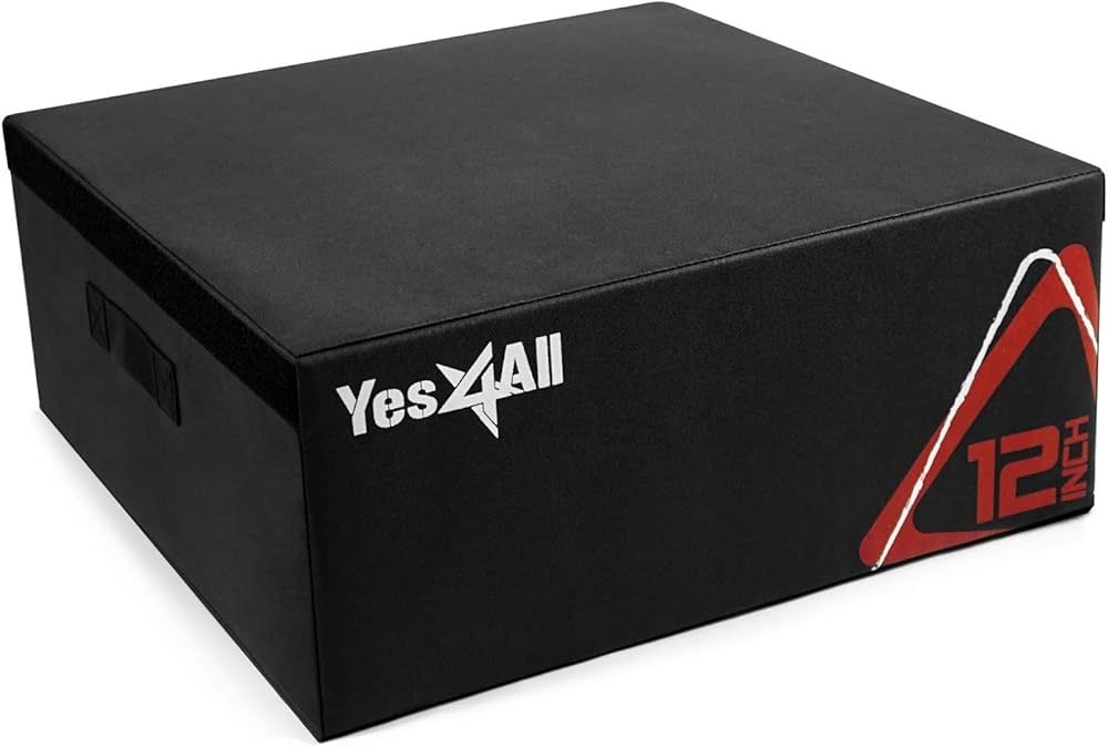 Yes4All Adjustable Soft Plyo Box for Box Jumps - Training Equipment, Ideal for Home Gym, Box Jump... | Amazon (US)