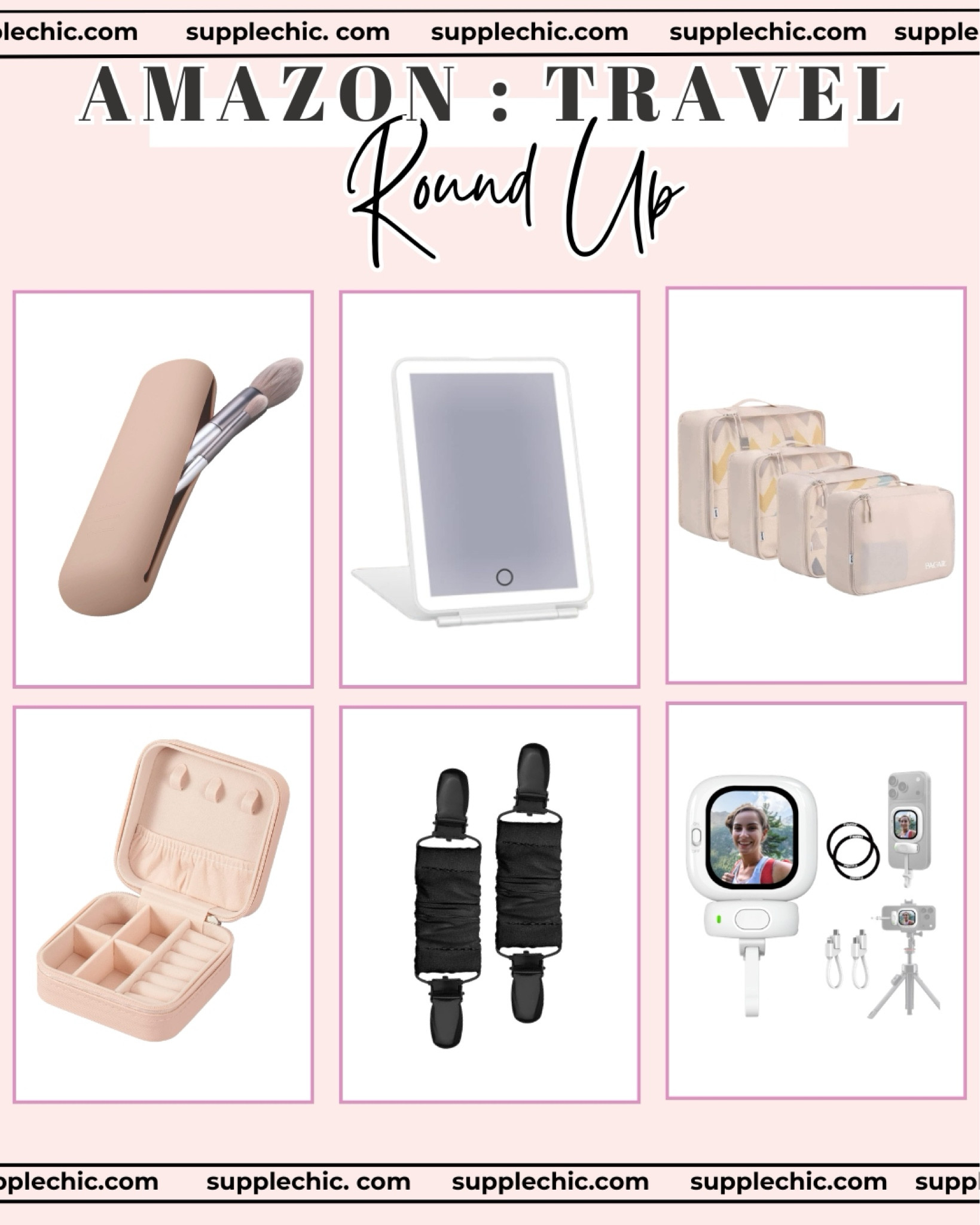Amazon travel finds that made packing less stressful. These are the Amazon travel finds I keep reaching for because they make packing easier, keep me organized, and help me feel more put together while traveling. And let’s be real… anything that saves space, prevents tangled jewelry, or keeps my makeup brushes clean is immediately worth it. #AmazonFinds #TravelEssentials #AmazonTravelFinds #TravelHacks #PackingEssentials #VacationEssentials #TravelMustHaves #LTKTravel #AmazonFavorites #TravelStyle

#LTKSeasonal #LTKSwim #LTKTravel