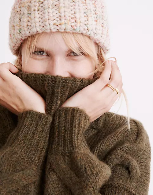 Somervell Modern Cable Turtleneck Sweater | Madewell