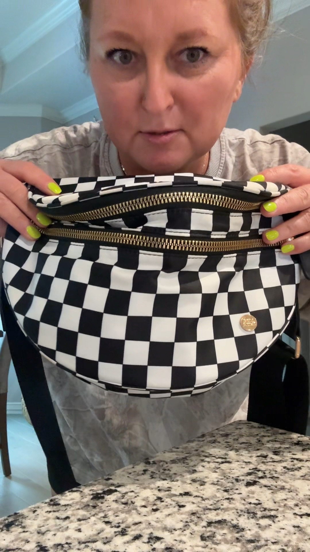 Got a lot of questions about this checkered bum bag crossbody lately 🖤🤍

This is one of my favorite bags right now because it’s a larger size, so it actually fits everything I need (which is rare for crossbody bags). It has multiple pockets, an adjustable strap, and is just super easy to grab and go.

Also love that it comes in so many different colors and prints.

#LTKOver40