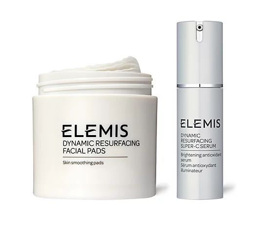 ELEMIS Dynamic Resurfacing Facial Pads & Super-C Serum - QVC.com | QVC