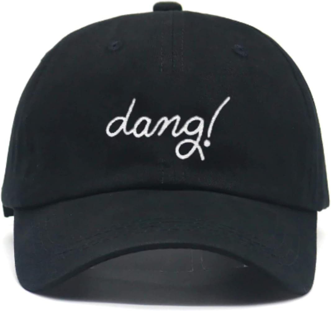 Cotton dad Hats, Custom 100% Cotton dang Funny Unisex Adjustable pre-Curved Baseball caps in Blac... | Amazon (US)