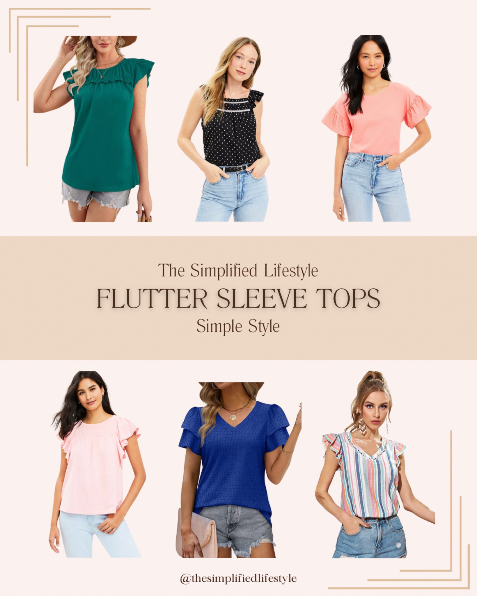 Fun flutter sleeve tops for spring! So easy and pretty! 

#LTKFind #LTKstyletip #LTKunder50