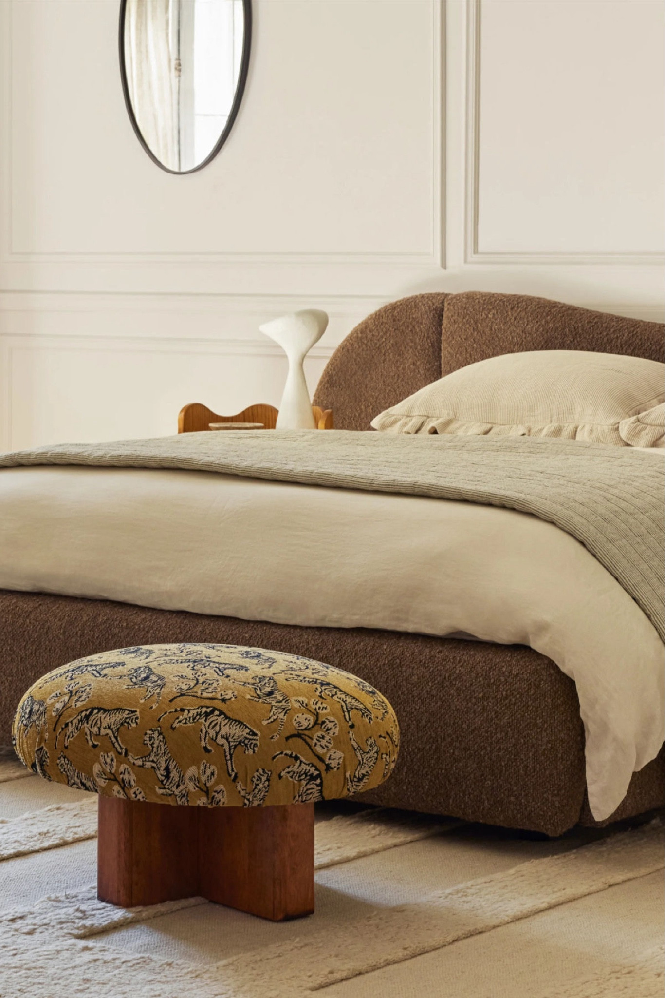 Elegant Contemporary Bedroom with Unique Accent Pieces

#LTKstyletip